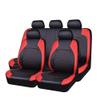 NURCIX Car Seat Cover, Compatible with Kia Rio 2nd Generation Type JB, 2007–2011, Front and Rear, A-Red view 1