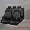 NURCIX Car Seat Cover, Compatible with Kia Rio 2nd Generation Type JB, 2007–2011, Front and Rear, A-Red view 3