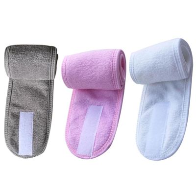 Spa Headbands for Face Washing and Bathing, Polyester, 3-Pack