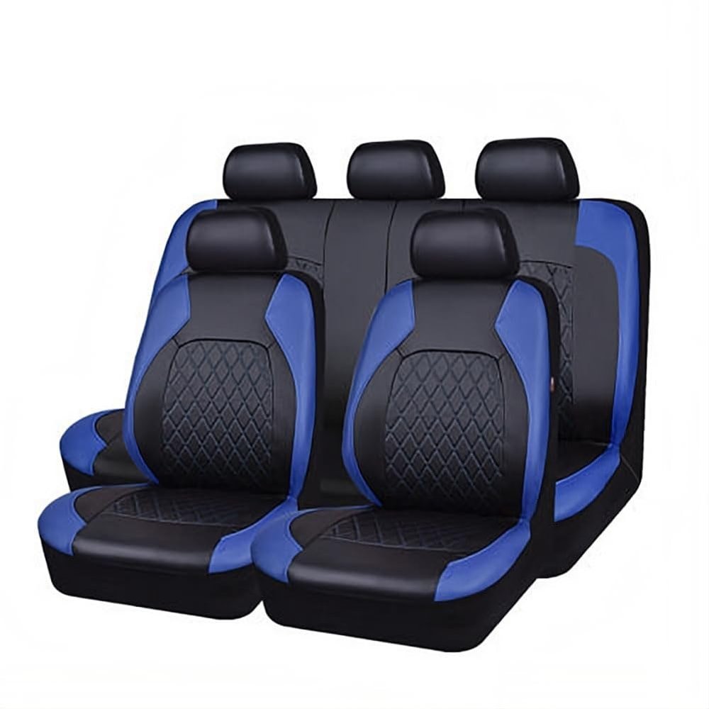 NURCIX Car Seat Cover, Compatible with Audi Q7 (5 Seats), 2006–2015, Front and Rear, A-Blue