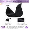 LaaVoo Black Remy Human Hair Extensions, 50 g, 1 g/strand, 40 cm view 2