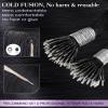 LaaVoo Black Remy Human Hair Extensions, 50 g, 1 g/strand, 40 cm view 3