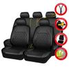 NURCIX Car Seat Cover, Compatible with Volvo XC40 2018–2023, Front and Rear, A-Black view 2