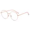 PARWANA Retro Round Blue-Light-Blocking Reading Glasses, Rose Gold, +2.00 view 1