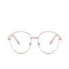 PARWANA Retro Round Blue-Light-Blocking Reading Glasses, Rose Gold, +2.00 view 2