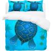 3-Piece Queen Duvet Cover Set, Breathable Tencel, Underwater Sea Turtle view 2
