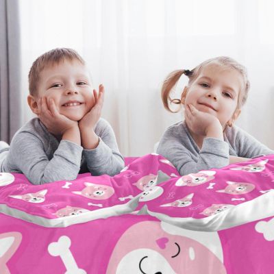 3-Piece Queen Tencel Duvet Cover Set with 2 Pillowcases, Cute Dog Design