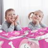 3-Piece Queen Tencel Duvet Cover Set with 2 Pillowcases, Cute Dog Design view 1