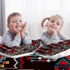 Art Ethnic Geometric Pattern Duvet Cover Set, Double, Soft Tencel, Zipper, 3-Piece view 1