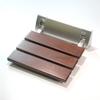 Wall-Mounted Fold-Down Shower Seat, Solid Wood, 330 lb Capacity view 1