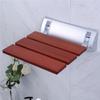 Wall-Mounted Fold-Down Shower Seat, Solid Wood, 330 lb Capacity view 4