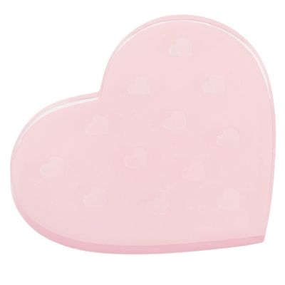 JECOMPRIS Pink Crystal-Clear Glass Lash Glue Palette with Smooth Edge