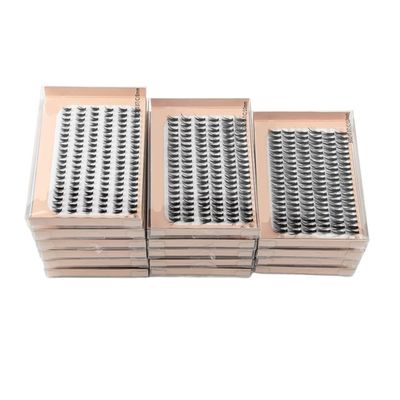 UAMOU 2–50 Boxes Eyelash Extensions, 120 Bundles, Natural C-Curl Individual False Lashes, 30D Cluster Volume Lashes, Makeup