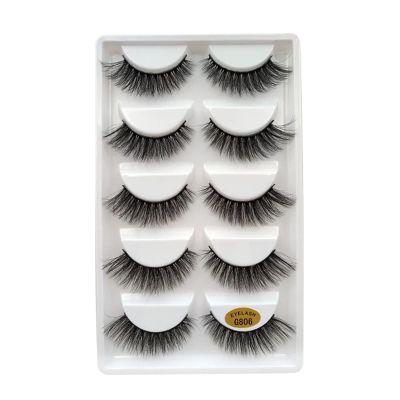 UAMOU Natural 3D Mink False Eyelashes, G806, 10 Boxes