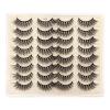 UAMOU 5/10/30 Boxes 3D Faux Mink Eyelashes, Natural Thick Long False Lashes, Dramatic Look, Cheerfully (Color: L204, Size: 5 Boxes) view 3