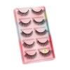 UAMOU 3D Mink Hair False Eyelashes, 5 Pairs view 1