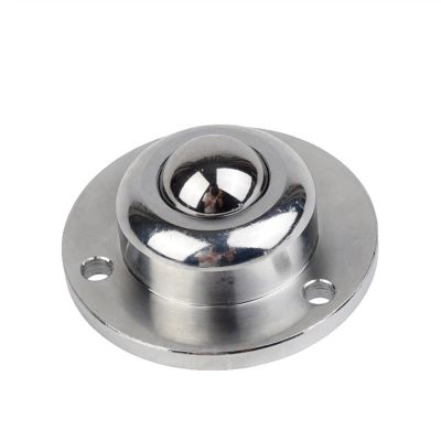 Heavy-Duty IA-19-25-38 Precision Universal Ball-Bearing Wheel, Round Flange, 3 Holes, Furniture Wheel, 1 Pc. (Color: IA-25)
