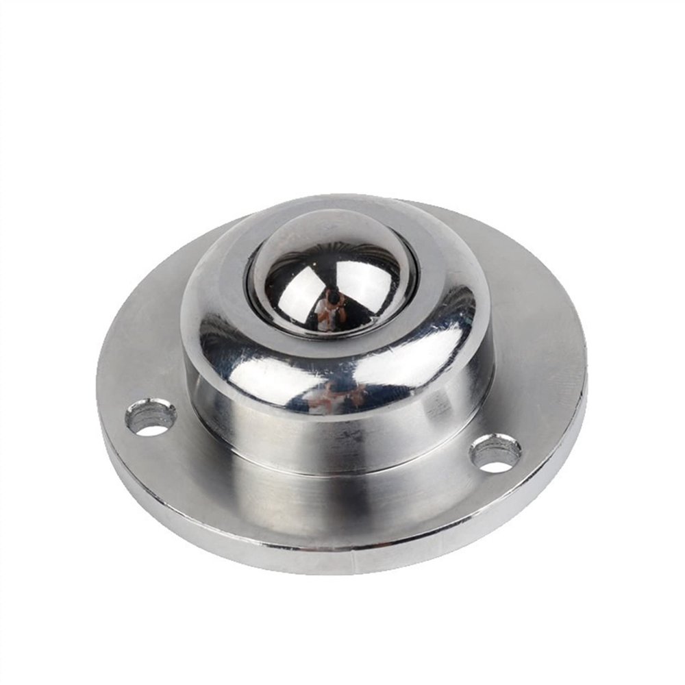 Heavy-Duty IA-19-25-38 Precision Universal Ball-Bearing Wheel, Round Flange, 3 Holes, Furniture Wheel, 1 Pc. (Color: IA-25)