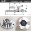 Heavy-Duty IA-19-25-38 Precision Universal Ball-Bearing Wheel, Round Flange, 3 Holes, Furniture Wheel, 1 Pc. (Color: IA-25) view 2