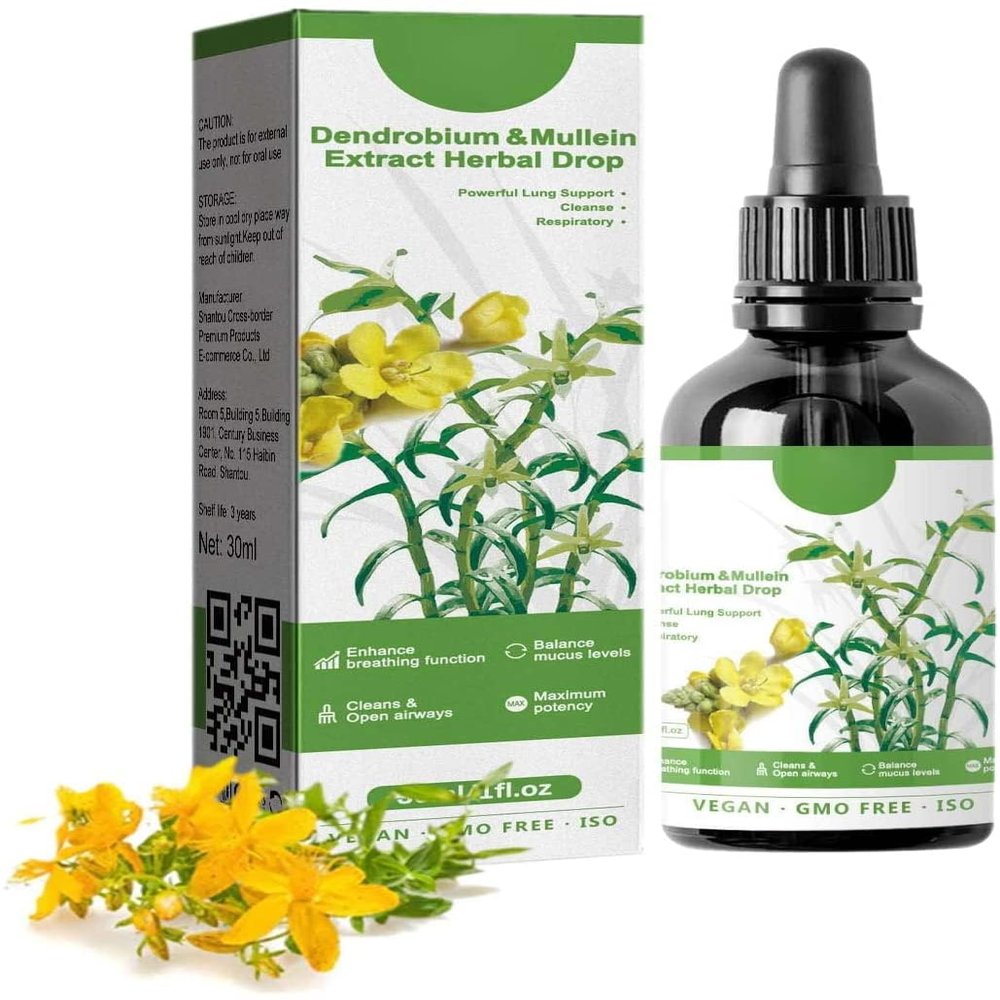 Lovelycat Dendrobium officinale Herbal Lung Support Drops, 1 Pc