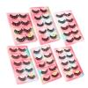 UAMOU Mink Lashes, 5 Pairs, Natural Curly False Eyelashes, Thick, G610, 2 Boxes view 3
