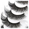 UAMOU Russian Strip Lashes, DD Curl, 8 Pairs, 3D Mink, G885, 10 Boxes view 3