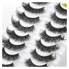 UAMOU Russian Strip Lashes, DD Curl, 8 Pairs, 3D Mink, G885, 10 Boxes view 4