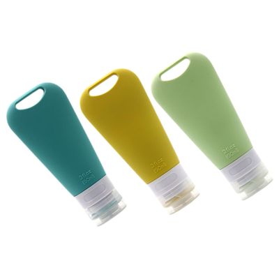 3-Piece 90 mL Silicone Travel Containers for Toiletries