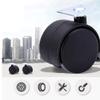 4-Pack Nylon Furniture Casters, Swivel Double Wheels, 50 kg Load Capacity view 3