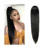 Drawstring Ponytail Extension, Straight Remy Human Hair Clip-In Ponytail view 1