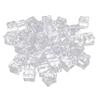 TOPBATHY 50-Piece Acrylic Fake Ice Cubes, Clear Reusable Decorative Plastic Ice for Food Photography, Crafts, and DIY Projects view 1