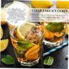 TOPBATHY 50-Piece Acrylic Fake Ice Cubes, Clear Reusable Decorative Plastic Ice for Food Photography, Crafts, and DIY Projects view 3