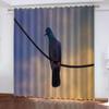 Blackout Curtains with Cute Animal Pigeon 3D Design for Living Room, Nursery and Bedroom view 1
