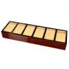 PACUM TJLSS 6-Compartment Wooden Watch and Jewelry Storage Tray, Spray-Painted Wood Display, Vision view 1