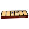 PACUM TJLSS 6-Compartment Wooden Watch and Jewelry Storage Tray, Spray-Painted Wood Display, Vision view 4