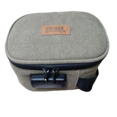 Odor-Proof Storage Bag with Lock, Metal Tray and Mini Foil Pocket
