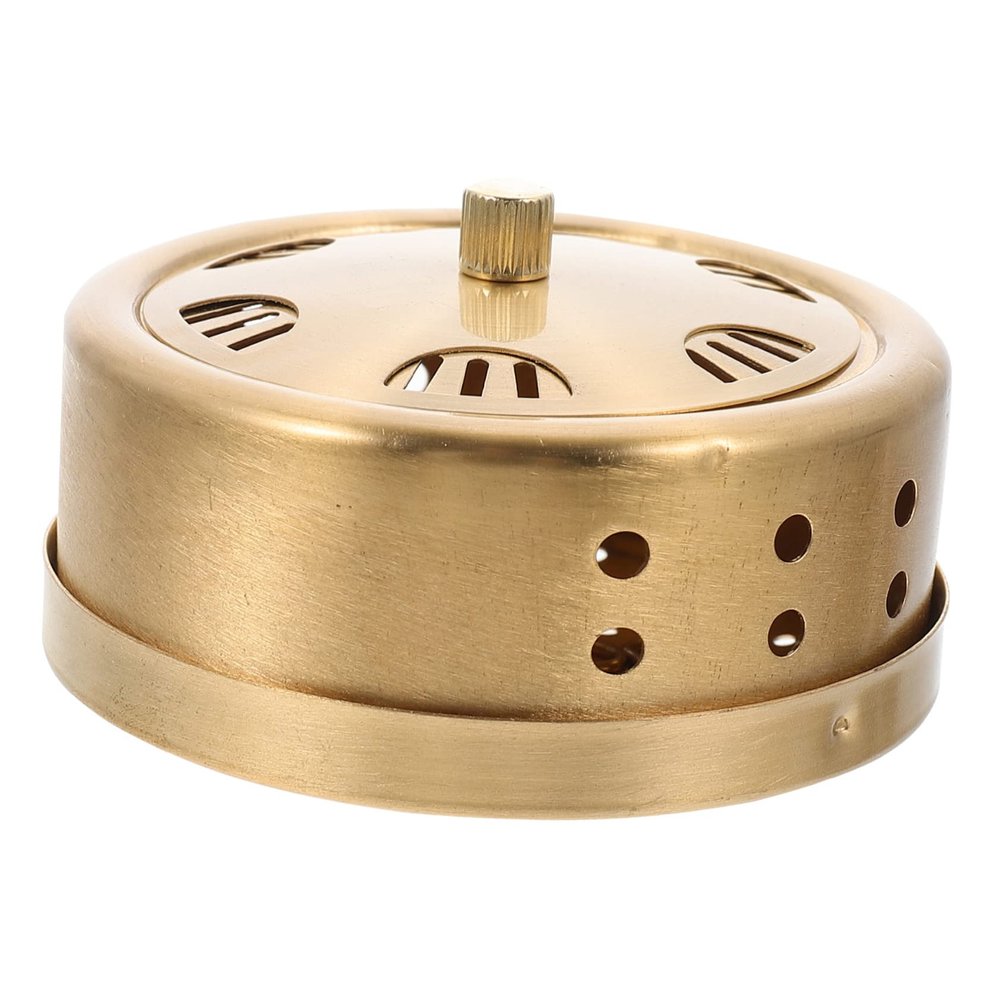 HAPINARY Smokeless Copper Moxibustion Box for Muscle Relaxation, Gold