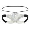ZDSUHYIW Men's Leather, Patent and Latex-Look Thong Underwear view 1