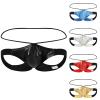 ZDSUHYIW Men's Leather, Patent and Latex-Look Thong Underwear view 2