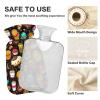 Colorful Fast-Food Hamburger Hot Water Bottle with Cute Cover, 1 Liter view 3