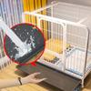 Rabbit Cage and Pet Playpen with Pull-Out Trays, Black, 78 x 54 x 70 cm view 4