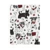 JCAKES Lovely Dogs and Paw Thick Double-Sided Fleece Throw Blanket view 2