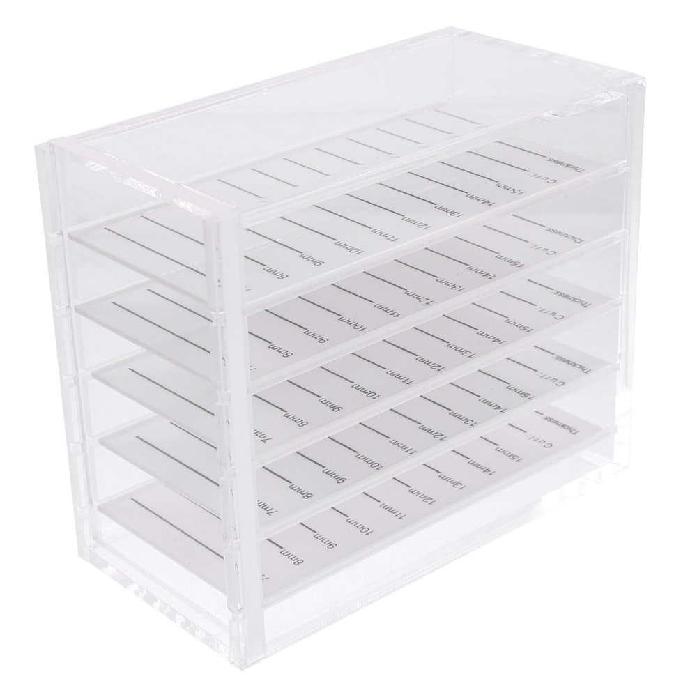 Portable 5-Tier Acrylic Eyelash Storage Box