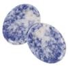 HAPINARY 2-Piece Natural Blue Massage Stone Set for Skin Rejuvenation and Reducing Swelling, Portable Finger Scraper for Relaxation and Stress Relief view 1