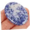 HAPINARY 2-Piece Natural Blue Massage Stone Set for Skin Rejuvenation and Reducing Swelling, Portable Finger Scraper for Relaxation and Stress Relief view 2