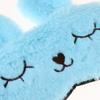 Plush Sleep Mask for Kids and Adults, Rabbit, Blue, 5 Pack view 4