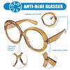 FEISEDY Oversized Blue Light Blocking Round Glasses for Women and Men, Retro B2997 view 4