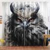 KIDSLOVE Owl Blackout Curtain Set, 3D-Printed Cartoon Owl Curtains for Bedroom or Nursery, 183 x 160 cm view 1