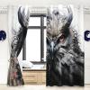 KIDSLOVE Owl Blackout Curtain Set, 3D-Printed Cartoon Owl Curtains for Bedroom or Nursery, 183 x 160 cm view 2