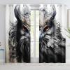 KIDSLOVE Owl Blackout Curtain Set, 3D-Printed Cartoon Owl Curtains for Bedroom or Nursery, 183 x 160 cm view 4